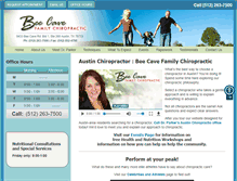 Tablet Screenshot of beecavefamilychiro.com